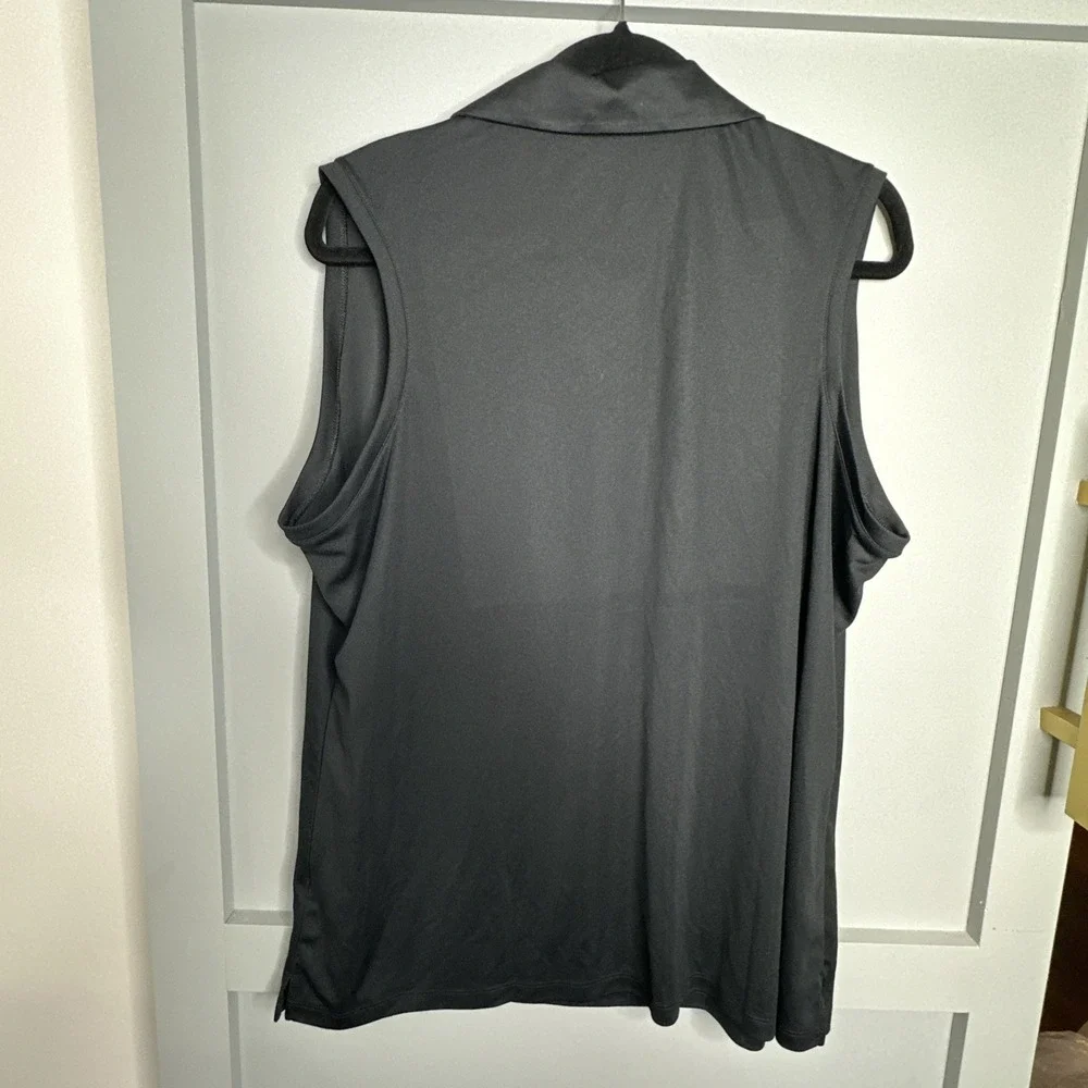 Nike Victory Women's Golf Sleeveless Polo‎ Shirt w/ ACC Black Dri-Fit DH2312-010